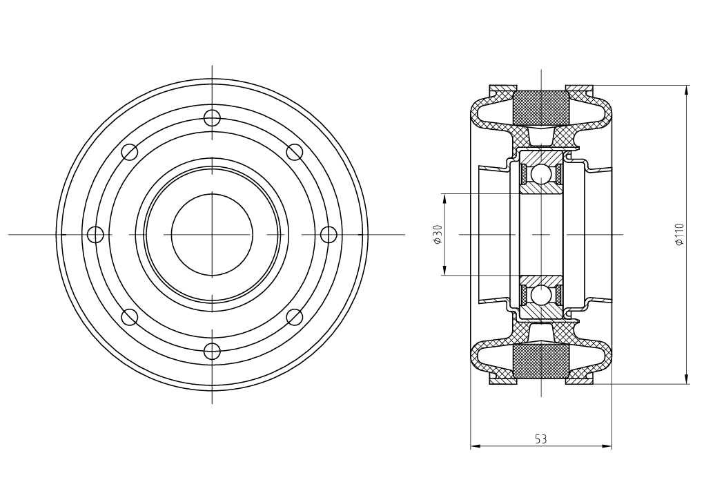 37521-41L25 center support bearing