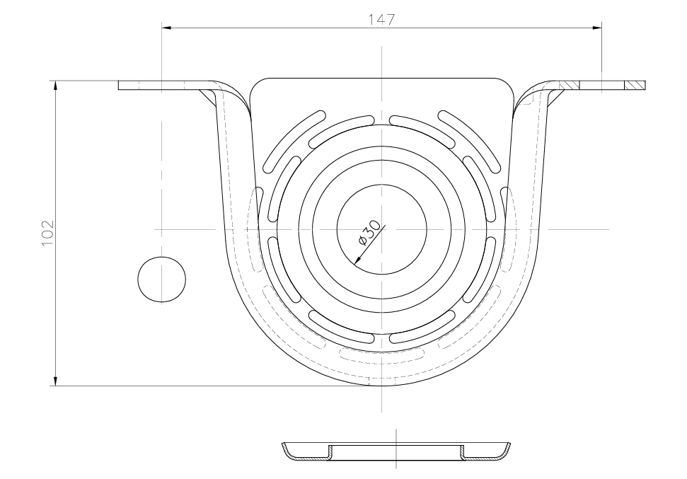 F0TZ4800A center support